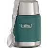 Thermos Termoska na jedlo so skladacou lyžicou a šálkou - smrkovo zelená 0,47