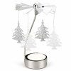 DECOLED Anjelské zvončeky, 8 × 13 cm, stromy, striebro