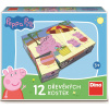 DINO Obrázkové kocky Prasiatko Peppa, 12 kociek