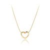 Victoria Filippi Stainless Steel Ocelový náhrdelník Zephyra Gold - srdce, chirurgická ocel NH-N22127G Zlatá 41 cm + 5 cm (prodloužení)