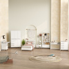 VerDesign, LONNY 27 zostava do detskej izby so skrinkou, biela LTD
