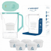 Filtračná kanvica Wessper D3 SLIM futureflow 2,7l mätová + 6x filter