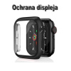 Náhradný ochranný kryt so sklom pre Apple Watch 4/5/6/SE 44mm čierny