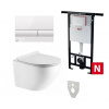 Alca Alcadrain (Alcaplast) Set 5v1 Jadromodul AM102/1120 + tlačítko M1710 + izolácia M91 + WC ARCO RIMLESS