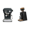 Ascaso Dream ONE, Anthracite + Eureka Mignon Single Dose, Black & Oak