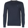 Polo Ralph Lauren Svetre PULL COL ROND AJUSTE EN COTON PIMA LOGO PONY PLAYER Modrá