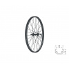 Zapletené koleso predné KLS WASPER V-brake F, 24