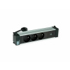 Power Frame 3xUTE 230V, nabíjačka (USB C, 30W), 0.2m kábel 1.5mm², GST18, hliník/čierny