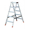Krause Dopplo double-sided step ladder silver