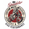 CUKROVÁ TLAČ jedlý obrázok na tortu Cukrová hmota Motocyklista + MENO TEXT