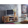 Bighome - TESORI TV stolík - 2 skrinky 135x56 cm, staré drevo
