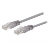 C-TECH kabel patchcord Cat5e, UTP, šedý, 2m CB-PP5-2