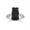 Thomas Sabo TR2478-052-11-54 Silver Ring With Black Gold Bear And Zirconia Ladies