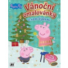 Vánoční omalovánky se samolepkami - Peppa Pig