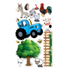 CUKROVÁ TLAČ Opłatek na Tort Cukrová hmota FARMA TRAKTOR KRAVA KURA #5