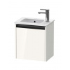 Duravit Ketho.2 Umývadlová skrinka, 44x41x29 cm, 1 dvierka, pánty vľavo, lesklá biela K25060L22220000