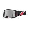 sUPERTECH CORP ALPINESTARS okuliare čierne/červené zrkadlové strieborné plexi 2025