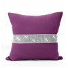 Obliečka na vankúš so zirkónmi 40x40 cm fialová Fuchsia
