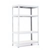 Policový regál Trestles RH 1200x800x400, nosnosť 1400 kg, 4 police Farba: biela, Typ police: biela MDF 5 mm