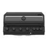 Kingstone Beast Black Edition Vstavaný plynový gril Cliff 6005, počet horákov: 6 ks, grilovaciplocha: 90,5 × 45 cm, 21 kW, K106M2HQEGM-B