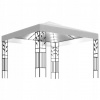 Altánok s LED lampou, 3 x 3 m, biely