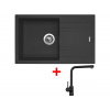 Set Sinks Linea 780 Granblack + Elka čierna matná