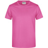 James & Nicholson Tričko JN 790, krátký rukáv, pánské COT02079004815-pink Růžová 5XL