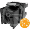 SXKJ-5E-UTP-BK-NA - Solarix keystone CAT5E rýchly rez, multipack 24 ks