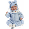 Llorens 84479 NEW BORN realistická bábätko so zvukmi a mäkkým látkovým telom 44
