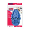 KONG hrebeň gumový ZoomGroom modrý L - 11,5 × 7 × 2,5 cm