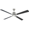 CasaFan ECO NEO III 152 BN-WN/SI WiFi Flügel Wenge/silber stropný ventilátor, 27 W, (Ø x v) 152 cm x 360 mm, chróm (kartáčovaný), 942337W; 942337W