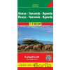 Freytag & Berndt Autokarte Kenya Tansania Uganda. Kenia Tanzania Uganda