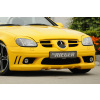 Rieger predný nárazník pro Mercedes SLK R170, plast ABS bez povrchovej úpravy, s otevřeným žebrováním, pro vozy s ostřikovačí světlometů a mlhovými světly