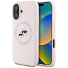 Karl Lagerfeld Silicone MagSafe Kryt pre iPhone 16 – ružový Karl & Choupette KF2346579