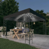 Altánok s LED reťazou 3x3 m, antracitový-ForU-3070296