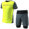 Komplet DYNAFIT Alpine 2 S/S Tee M Ultra Yellow + Ultra 2/1 Shorts M Cinder
