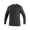 Tričko CXS PETR, dlhý rukáv, čierne, veľ. 4XL
