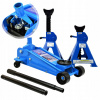 Hydraulický výťah Geko G01062 + stojany na autá Kobyłki Geko G02160 (250 kg 230V elektrický navijak navijak)