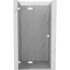 Mexen, Mexen Lunar ľavé výklopné sprchové dvere 80 cm, transparentné, biele - 834-080-000-20-00-L