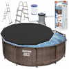 Bestway Steel Pro Max bazén s kruhovým rámom 366 x 100 cm + zastrešenie Bestway 366 x 366 cm (BESTWAY 56709 RACK BAZÉN 366X100CM + KRYT)