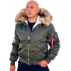 Alpha Industries zimná bunda MA-1 HOODED ARCTIC dark olive Veľkosť: M, Farba: zelená
