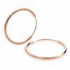 Stříbrné drobné náušnice kroužky kulaté Malia 7-25 mm Rose gold - 20 mm