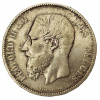 Stříbrná mince 5 Francs Belgie 1875