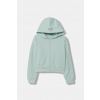 United Colors of Benetton mikina na zips detská bavlnená 3NBMC505Y.G.Stagionale zelená 130
