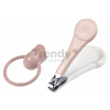 Detské klieštiky na nechty Beaba Baby Nail Clippers Old Pink ružové od 0 mes