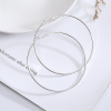 Girly Hoop náušnice strieborné 30/60mm Veľkosť: Strieborná 30mm ES223/SILVER30