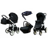 4in1 BabyLux Color Lux Onyx kočíka (4in1 detský kočík babylux farebný + základný izofix)