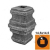 Návlek na štvorhran 14x14mm