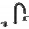 Hansgrohe Vernis Blend, umývadlová batéria 150 s výpustom, 3-otvorová inštalácia, čierna matná, HAN-71553670