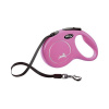 Vodítko Flexi Classic NEW M páska 5 m ružové (do 25 kg)